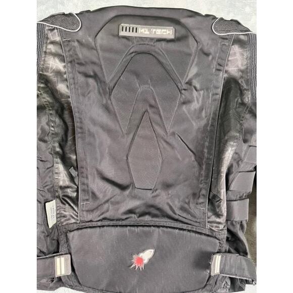 Joe Rocket Men's Black Motorcycle Racing Jacket w/ Armor Size Large - Picture 4 of 16